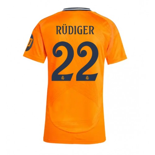 Real Madrid Antonio Rudiger #22 Gostujuci Dres za Ženska 2024-25 Kratak Rukav